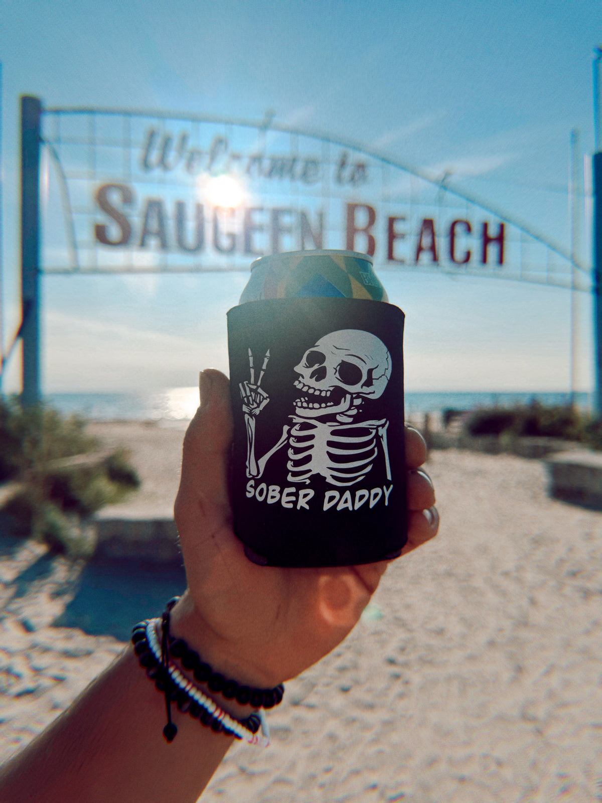 Sober Skelly Koozie